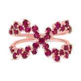 1.75ct 14k Rose Gold Ruby Lady's Ring